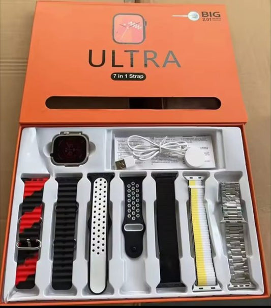 π₯ AirPods Pro 2 + Ultra 7-in-1 Smartwatch Combo | Elite Audio & Fitness Experience