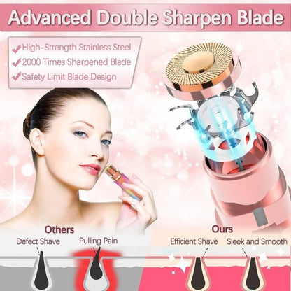 Blawless 2 in 1 Eyebrow & Facial Hair Remover – USB Rechargeable