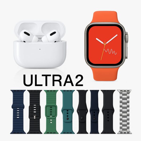 🔥 AirPods Pro 2 + Ultra 7-in-1 Smartwatch Combo | Elite Audio & Fitness Experience