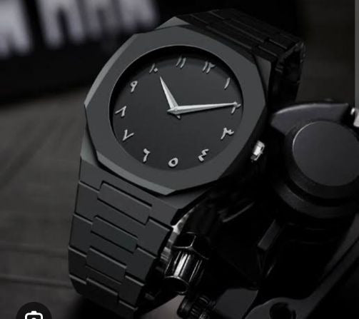 Full Black Aura Quartz Watch – Lightweight Design, , Premium Quality & Finish – Best Quality Analog Watch For Boys – Watch For Men | Full Black Color Watch – Without Box