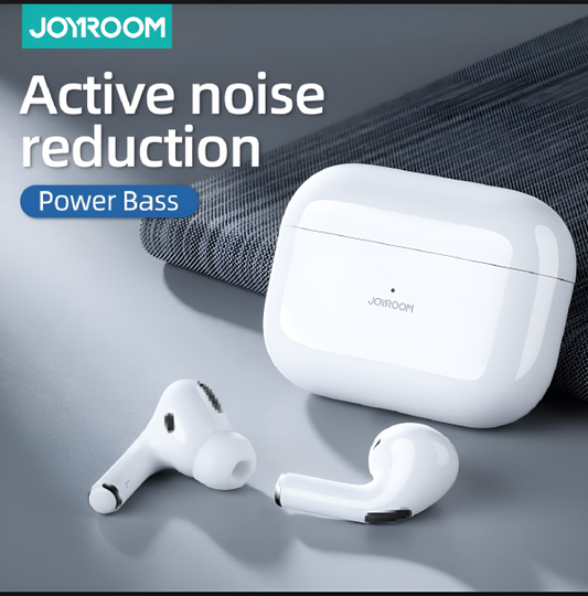 Joyroom Pro 2 Wireless Earbuds with ANC & Silicone Case | Bluetooth AirPods for iOS & Android