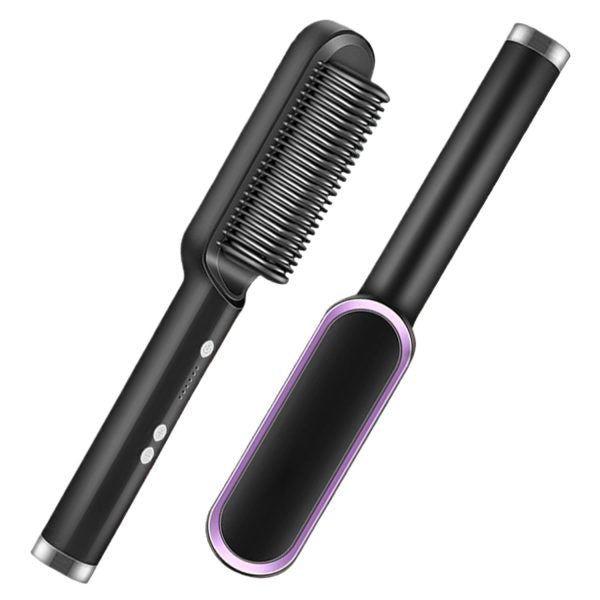 Multifunctional Hair Straightener Brush – Ceramic Hot Comb | Anti-Scald & Fast Heating for Silky Hair