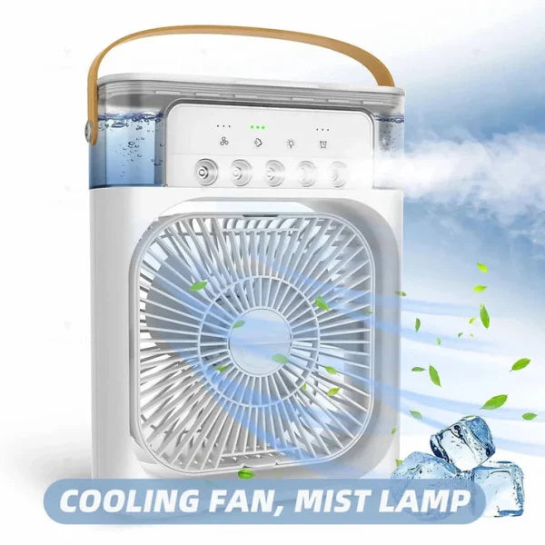 Portable Air Conditioner Fan Usb Electric Fan, Fine Mist Water, And Humidifier Function – Random Color