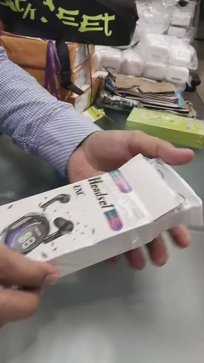 Air39 Wireless Earbuds | Bluetooth 5.3 | Clear Sound | Heavy Bass | Noise Reduction |  Led Display – Random Color