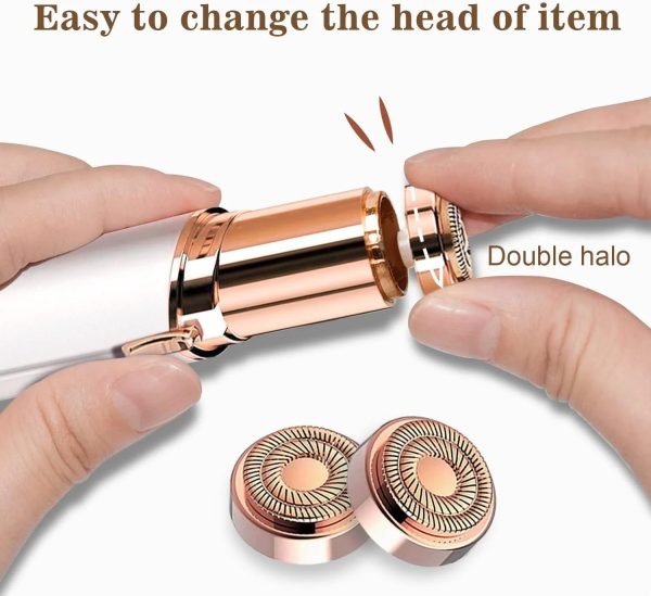 Rechargeable Facial Hair Remover for Women – Painless Trimmer for Face