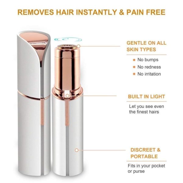 Rechargeable Facial Hair Remover for Women – Painless Trimmer for Face